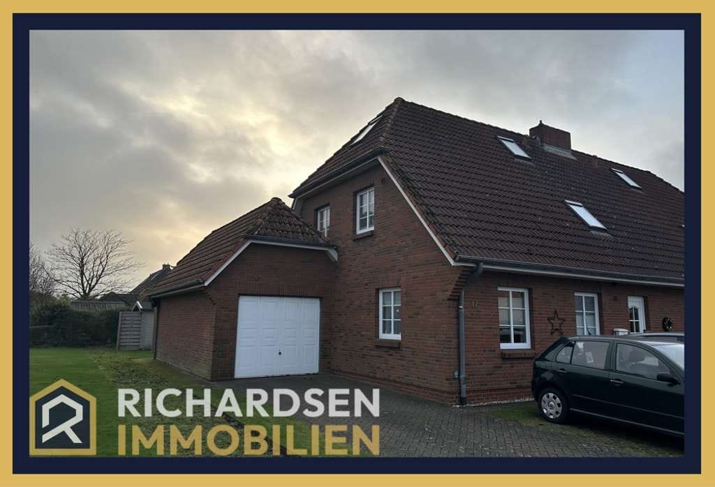 Immobilie in Risum-Lindholm - Kapitalanlage: Zwei festvermietete Wohnungen in gepflegter Doppelhaushälfte in Risum-Lindholm - Bild 0