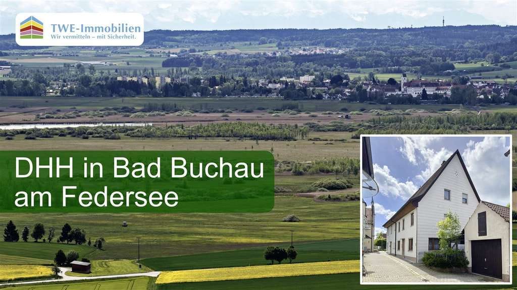 Immobilie in Alleshausen - DHH Bad Buchau - zentrales Wohnen im naturhistorischen Kurort - Bild 0