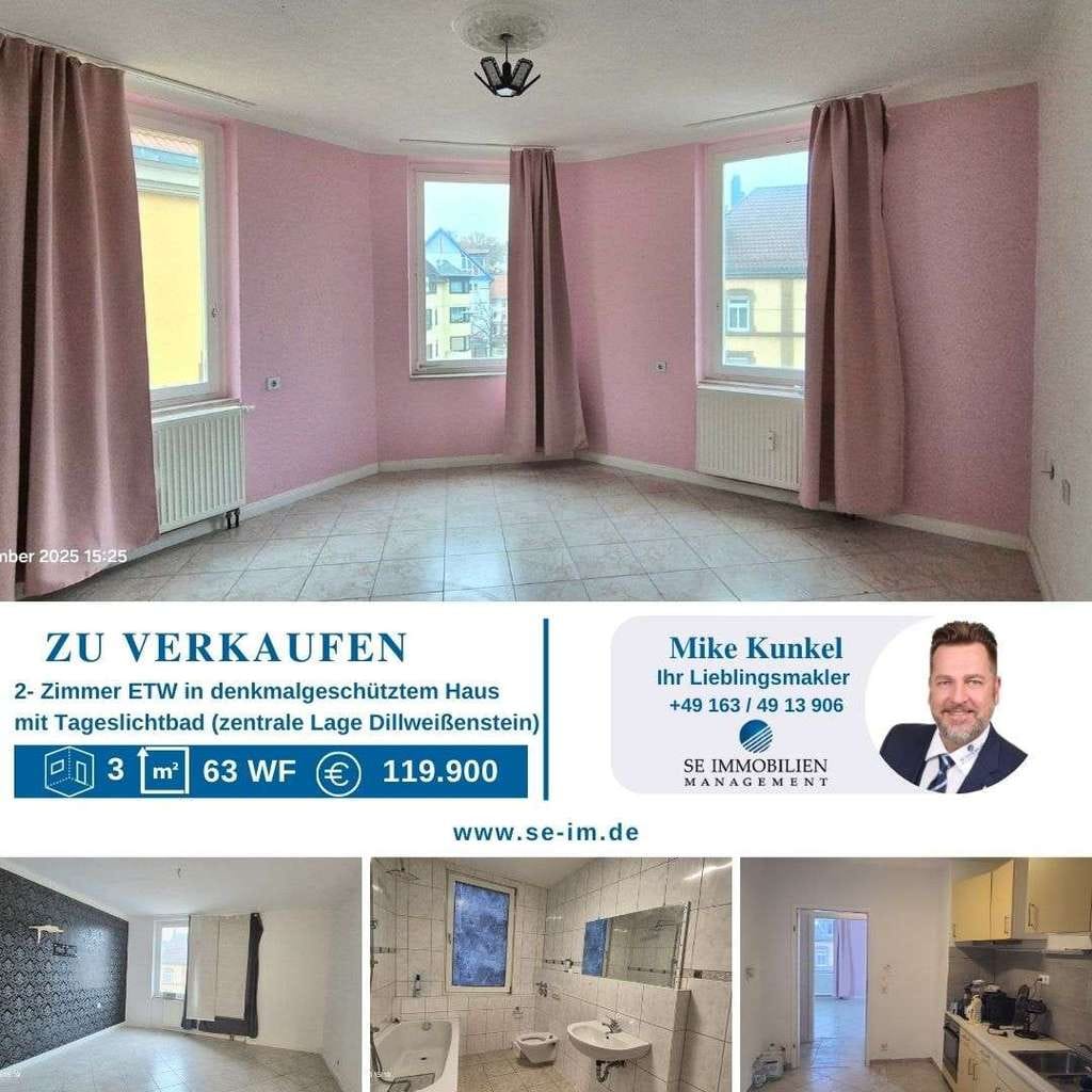 Immobilie in Pforzheim - ***2 Zimmer ETW  Denkmalschutz zentral in Dillweißenstein*** - Bild 0