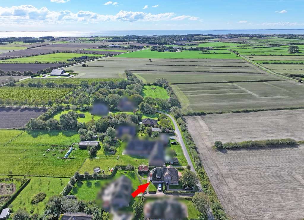 Immobilie in Alkersum - Doppelhaushälfte unter Reet am Rande der Marsch - Bild 1