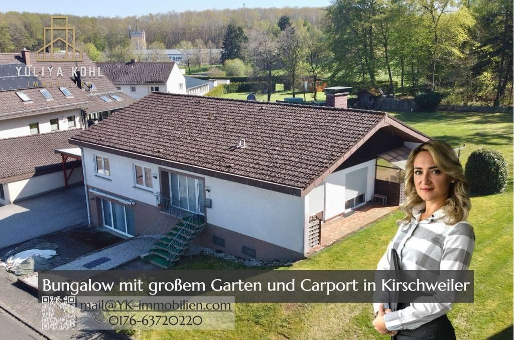 Immobilie in Kirschweiler - Bungalow mit großem Grundstück, Kamin und viel Platz zum Wohlfühlen in Kirschweiler - Bild 0