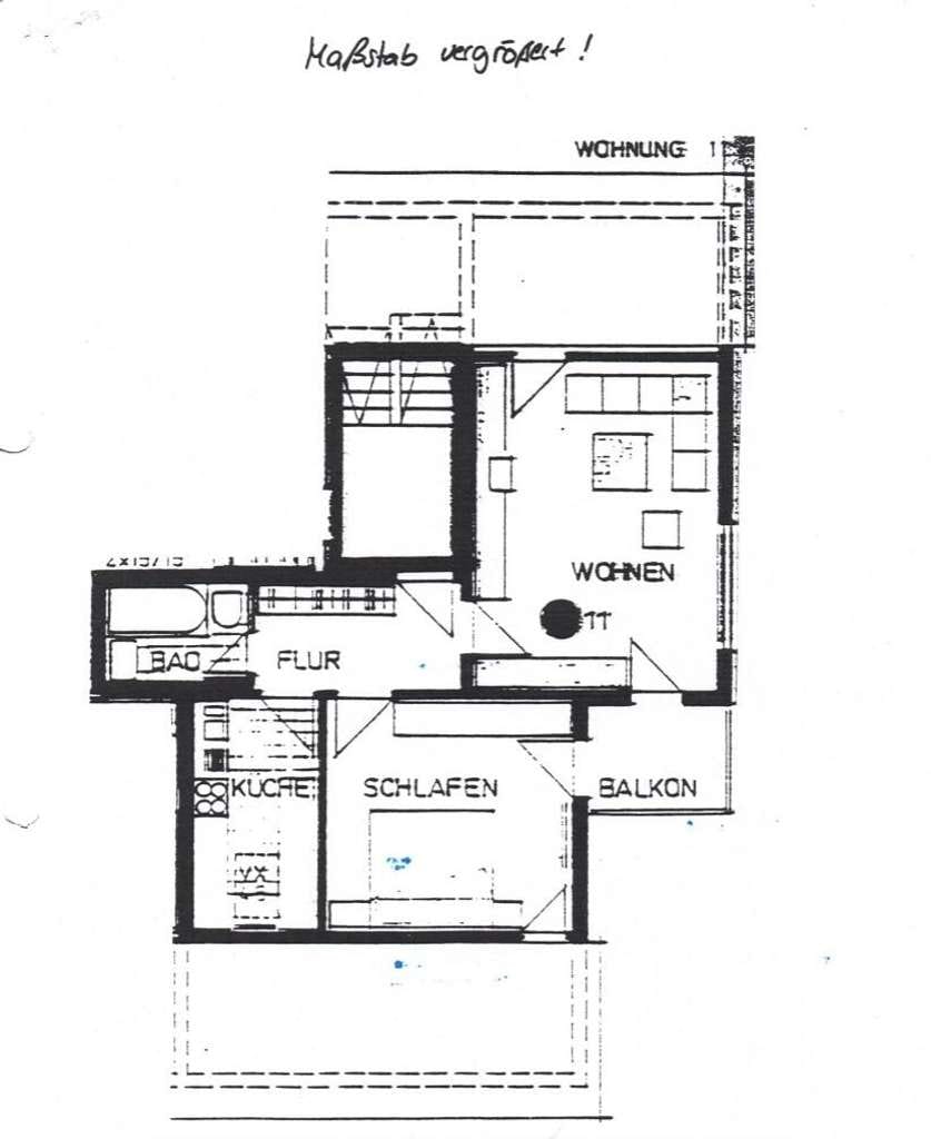 Immobilie in Benningen am Neckar - Moderne 2-Zimmer-Wohnung mit Balkon und Einbauküche – Perfekt für Singles oder Paare in Benningen - Bild 1