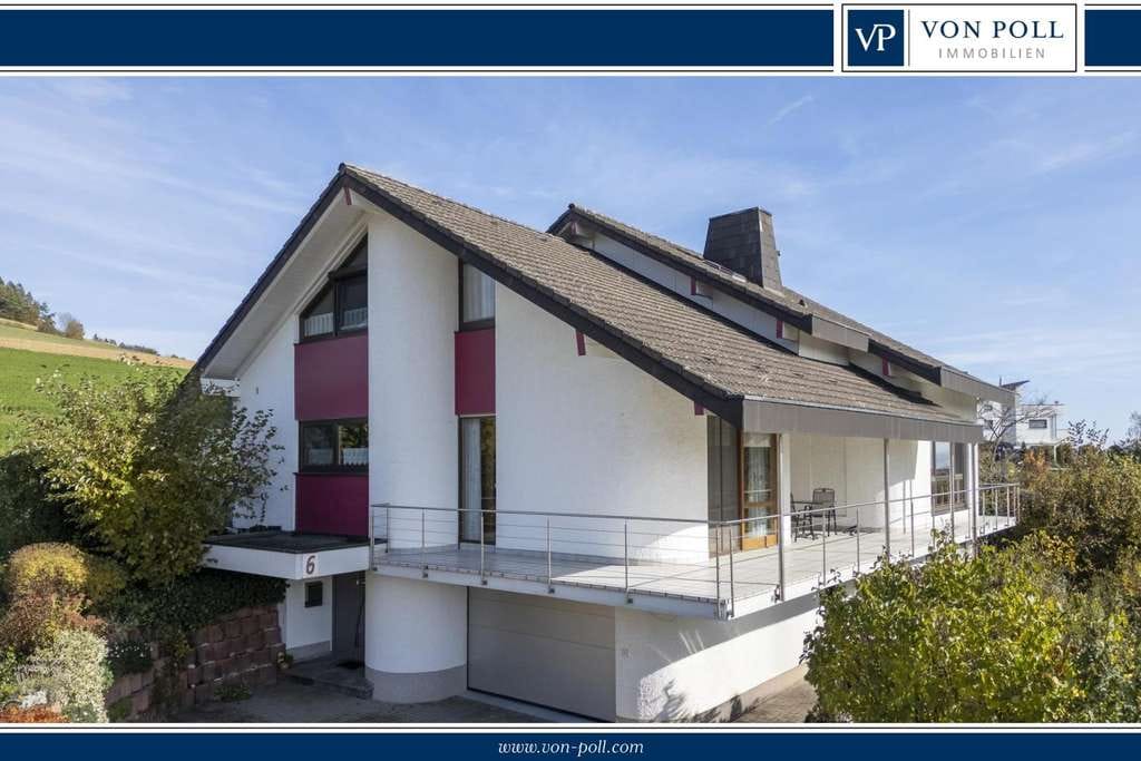 Immobilie in Tengen - Einfamilienhaus mit Wintergarten, Kamin und Naturblick am Luftkurort - Bild 1