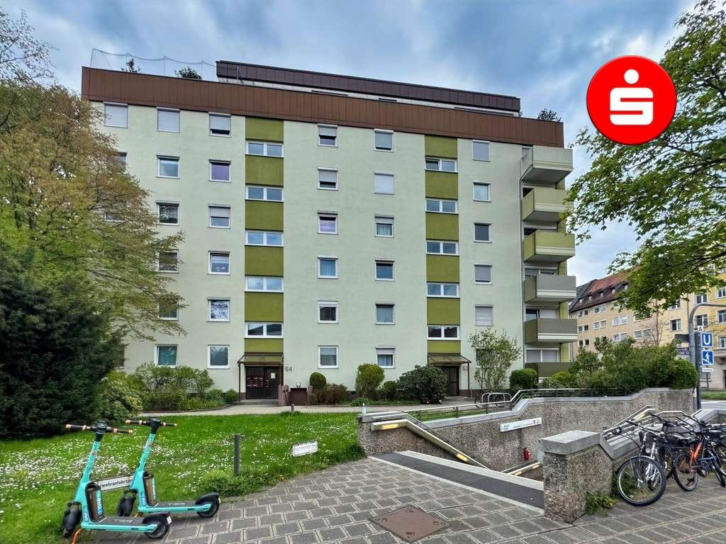 Immobilie in Nürnberg - Mittendrin statt nur dabei! Zentral gelegene 1,5 Zimmerwohnung mit Balkon in Schoppershof!  - Bild 0