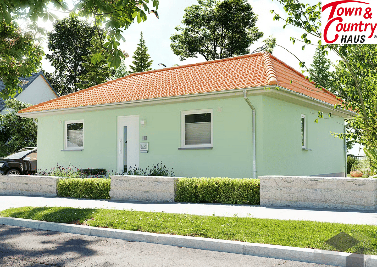 Immobilie in Hirschaid - Town & Country Bungalow 78 – barrierearmes Wohnen auf einer Ebene | ca. 76,65 m² in Rothensand bei Hirschaid (Bamberg) - Bild 1