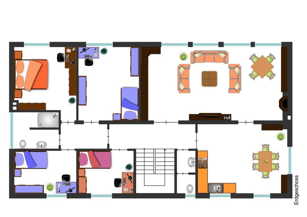Immobilie in Eppelborn - DIRMINGEN: Großzügiger Bungalow mit ELW und Photovoltaikanlage in idyllischer Höhenlage! - Bild 2