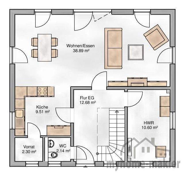 Immobilie in Flachslanden - AKTIONSHAUS inklusive Küche: Provisionsfrei vom Bauträger! - Bild 4