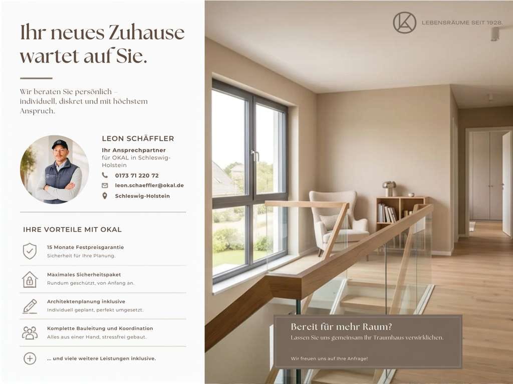 Immobilie in Ascheffel - Wohnen mit Weitblick - anspruchsvolle Architektur in Ascheffel - Bild 3