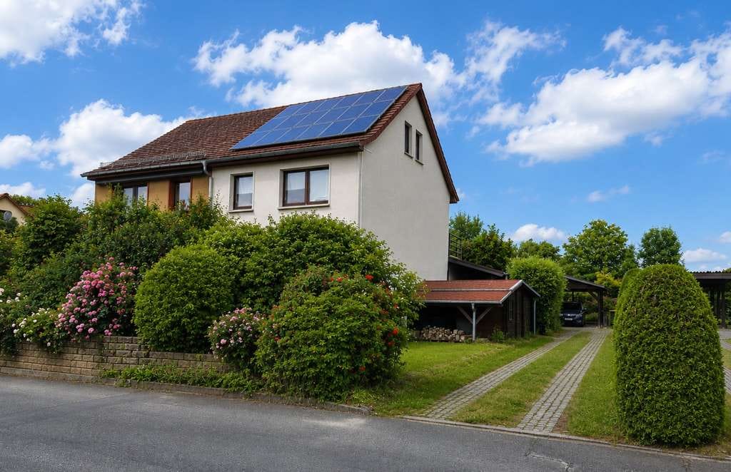 Immobilie in Ebersbach - Familienfreundliche Doppelhaushälfte mit Garten und Balkon (provisionsfrei) - Bild 0