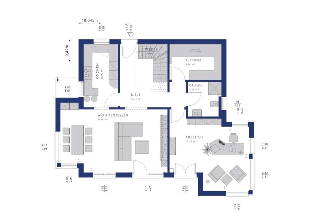 Immobilie in Bad Teinach-Zavelstein - Bestpreisgarantie bei BIEN-ZENKER EVOLUTION 152 V3 mit Bauplatz - Bild 2