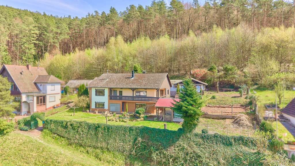 Immobilie in Erlenbach bei Dahn - Idyllisches Wohnen am Waldrand – großzügiges Einfamilienhaus mit Potenzial! - Bild 0