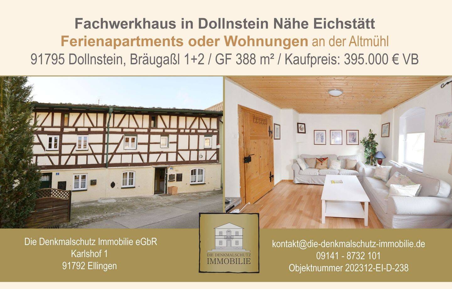 Immobilie in Dollnstein - Saniertes Wohnhaus in der Nähe von Eichstätt - Bild 0