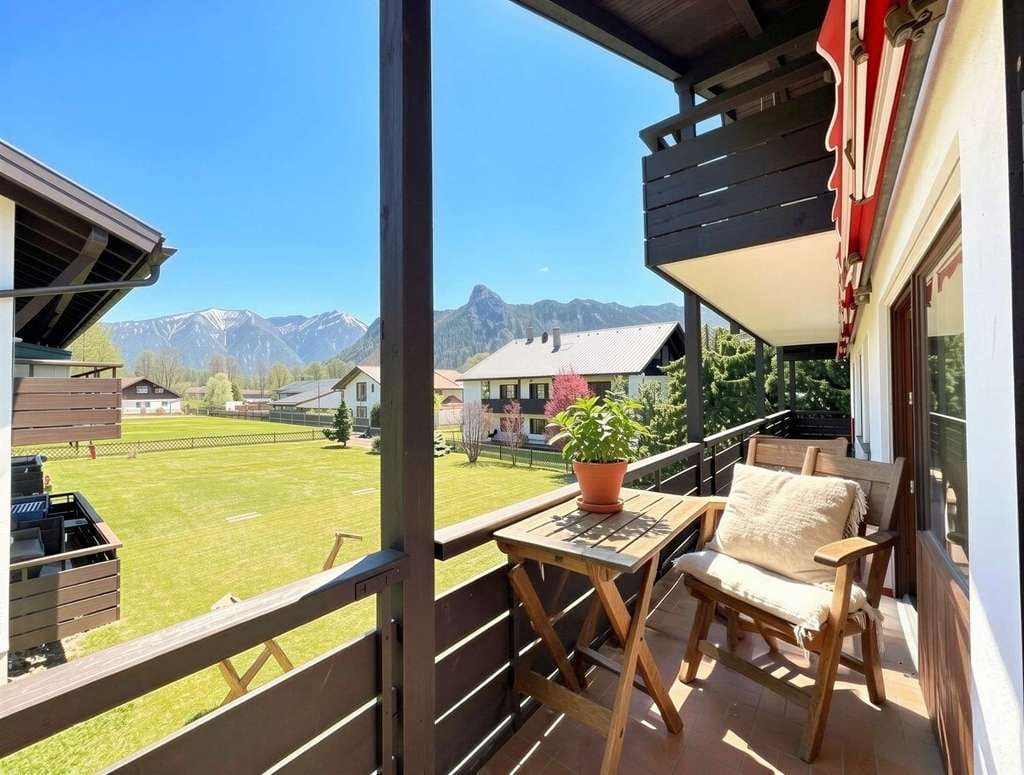 Immobilie in Oberammergau - KENSINGTON - Attraktive 3-Zimmer-Wohnung mit spektakulärer Bergkulisse - Bild 0