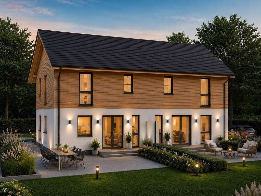 Immobilie in Holzgünz - DHH Aktionshaus mit Holzverkleidung und Grundstück - Bild 2