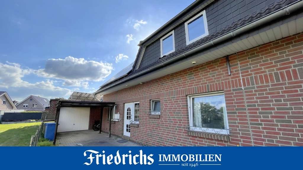Immobilie in Friesoythe - Kapitalanlage! Solide Doppelhaushälfte mit PV-Anlage, Garage und großem Gartenbereich in Friesoythe - Bild 0