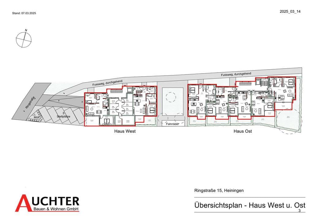 Immobilie in Heiningen - Zentrumsnahes Wohnen in Heiningen!  3 Zi-Wo im OG mit Balkon (HO-Wo 12) - Bild 1