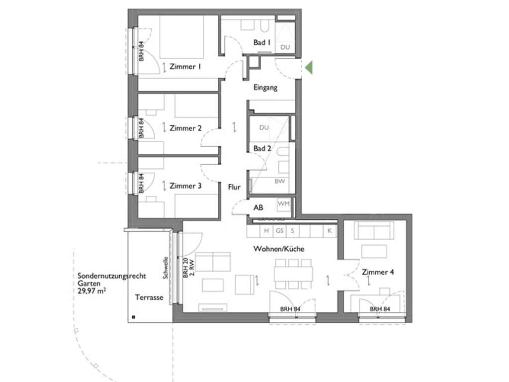 Immobilie in Naunhof - Maximum-Komfort: 5-Zimmer-Wohnung mit Terrasse und Gartenanteil - Bild 1