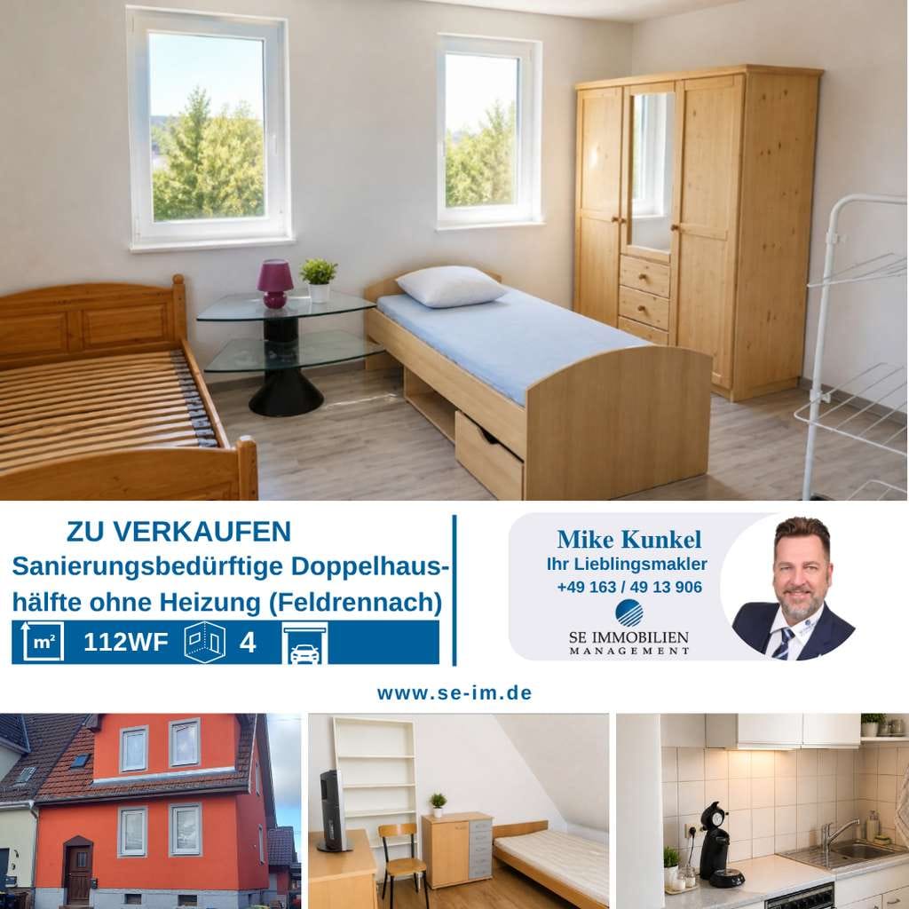 Immobilie in Straubenhardt - Sanierungsbedürftige Doppelhaushälfte mit Schuppen - Bild 0