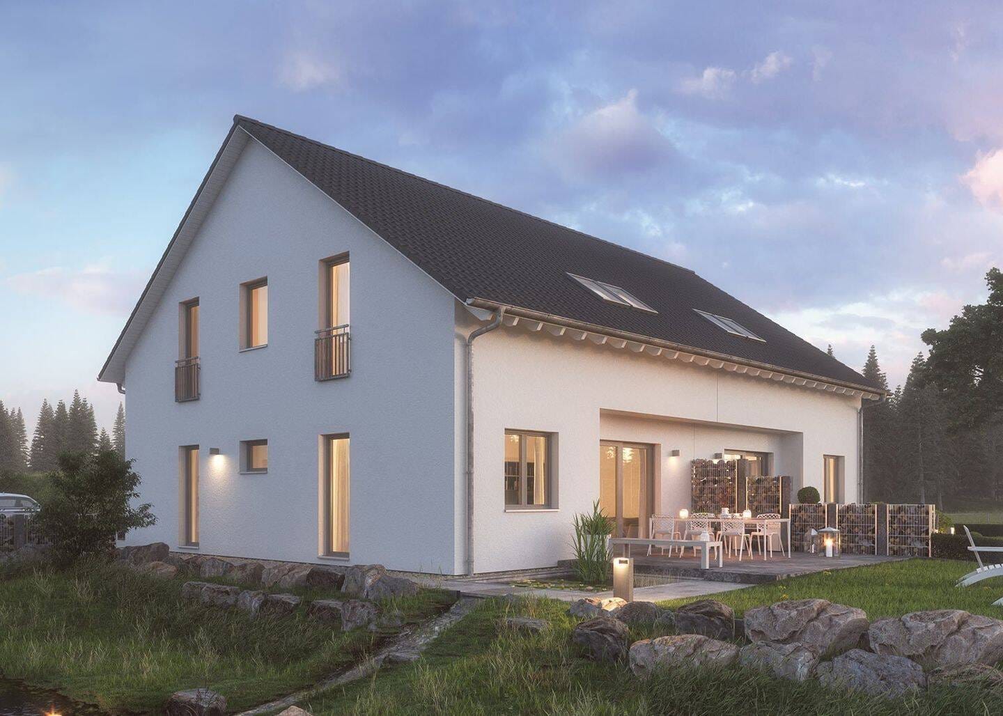 Immobilie in Schallbach - Doppelhaushälfte in Schallbach: 5 Zimmer, 136 m² - Festpreis 571.000 EUR - Bild 0