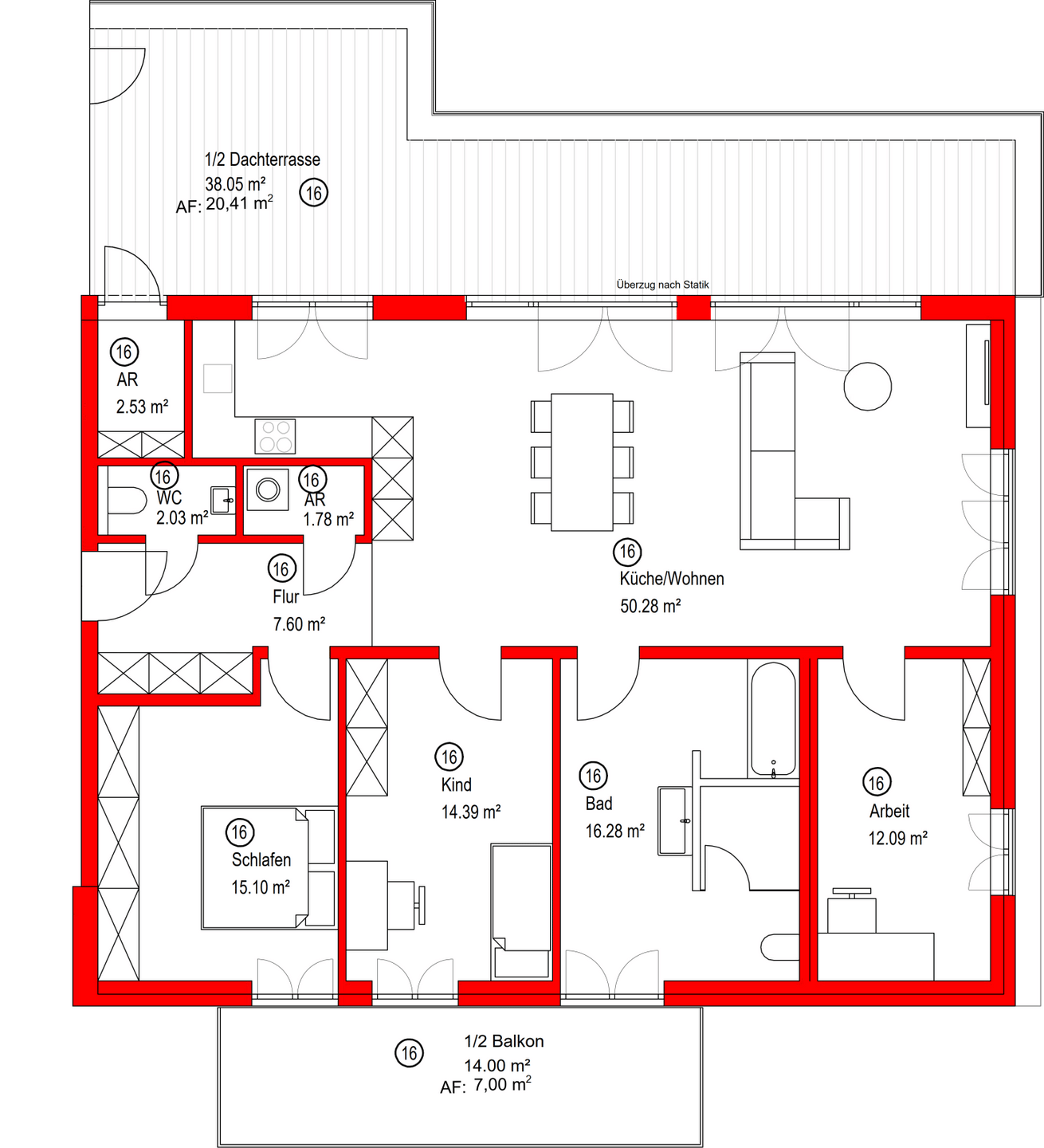 Immobilie in Tirschenreuth - Luxuriöses 4-Zimmer-Penthouse mit Dachterrasse, zusätzlichem Balkon und Weitblick - Bild 1