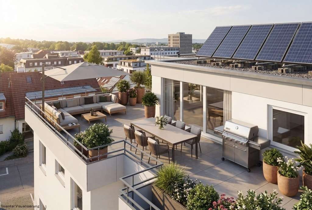 Immobilie in Merzhausen - Ihr neues Zuhause mit Panorama: Gepflegte Penthouse-Wohnung in Merzhausen - Bild 0