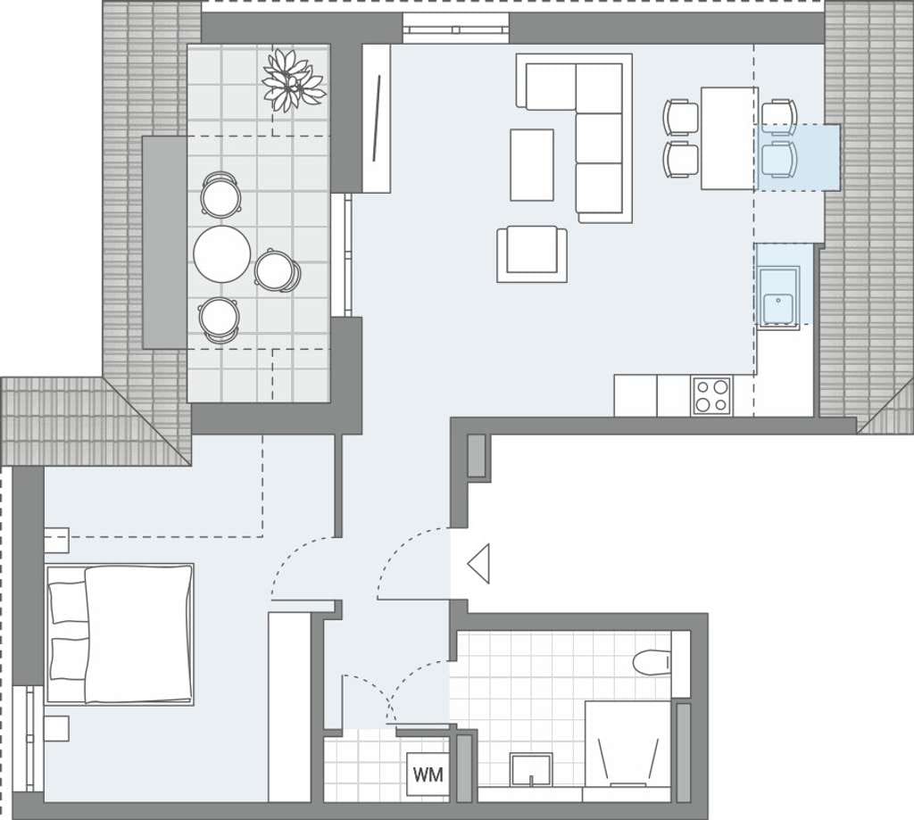 Immobilie in Ehrenkirchen - Helle 2-Zimmer Dachgeschoss-Wohnung! (11) - Bild 2