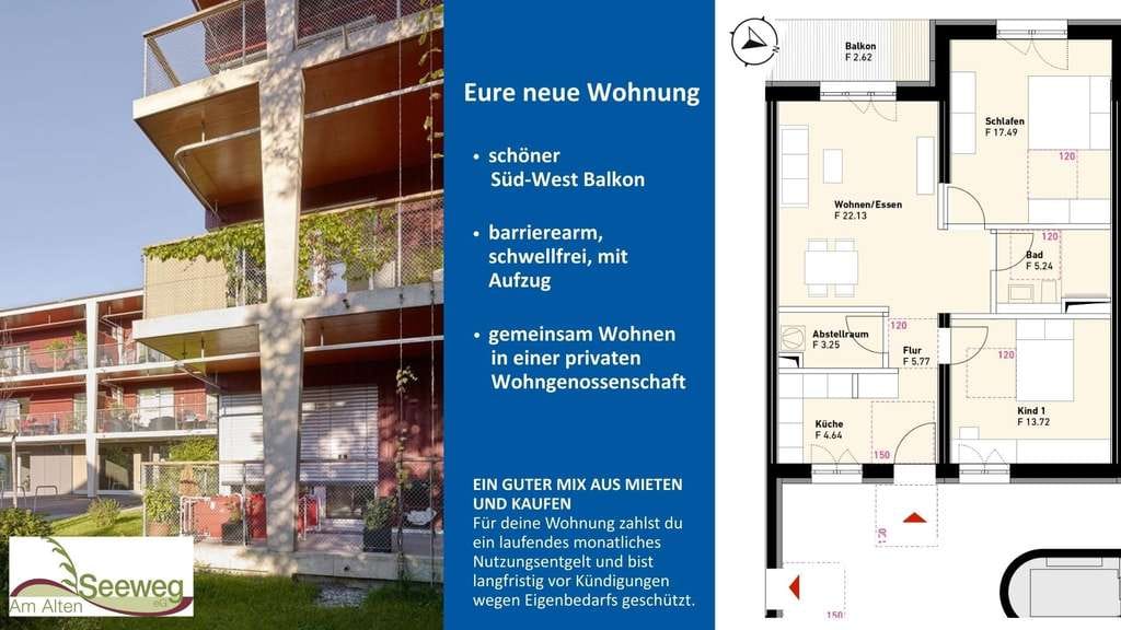 Immobilie in Rödermark - Am Alten Seeweg - 4-Zimmer - private Wohngenossenschaft - Bild 0