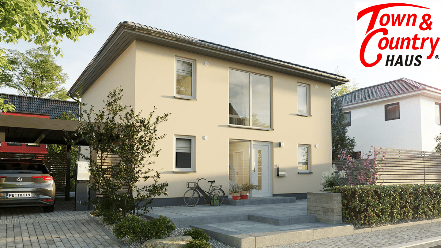 Immobilie in Stegaurach - Stadtvilla von Town & Country mit 2 Vollgeschossen – ca. 150 m² NF auf 999 m² Grundstück (erschlossen) bei Stegaurach (Nähe Bamberg) - Bild 1