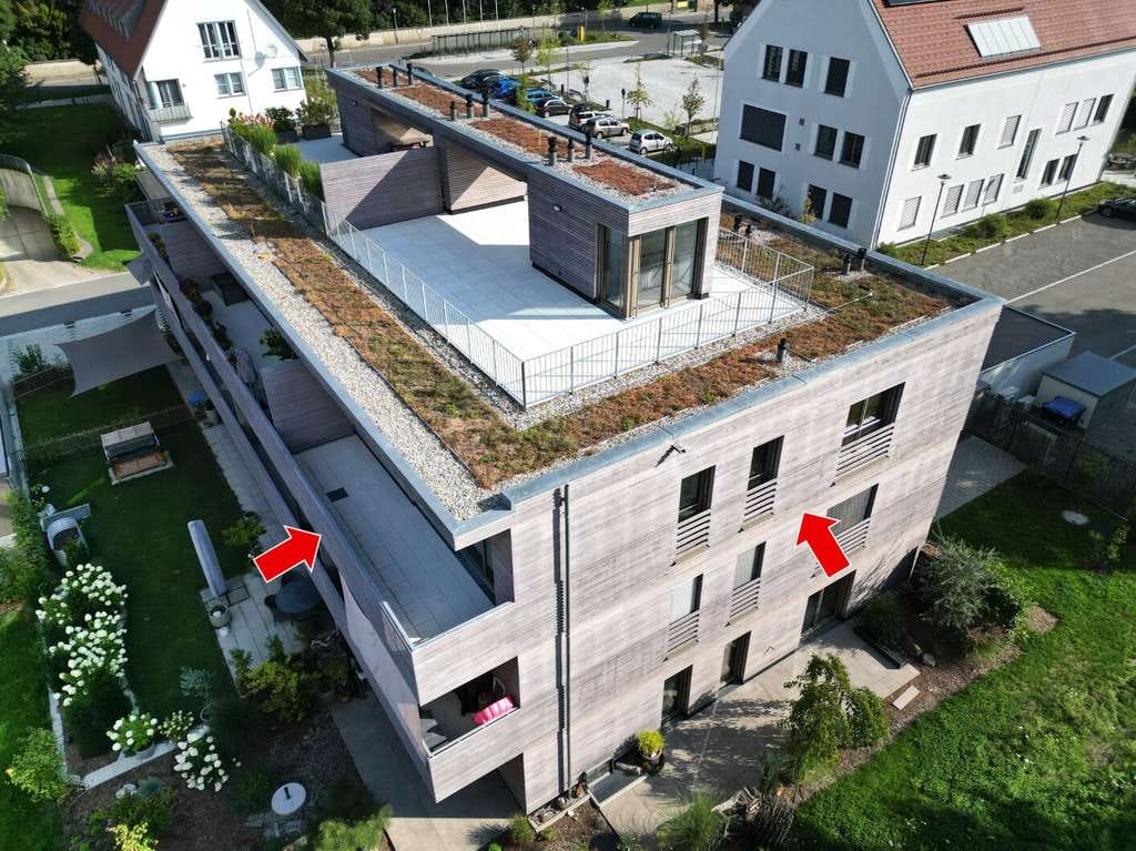 Immobilie in Wolfegg - Penthousewohnung mit Dachterrasse und Blick ins Grüne + TG-Platz und Außenstellplatz - Bild 2