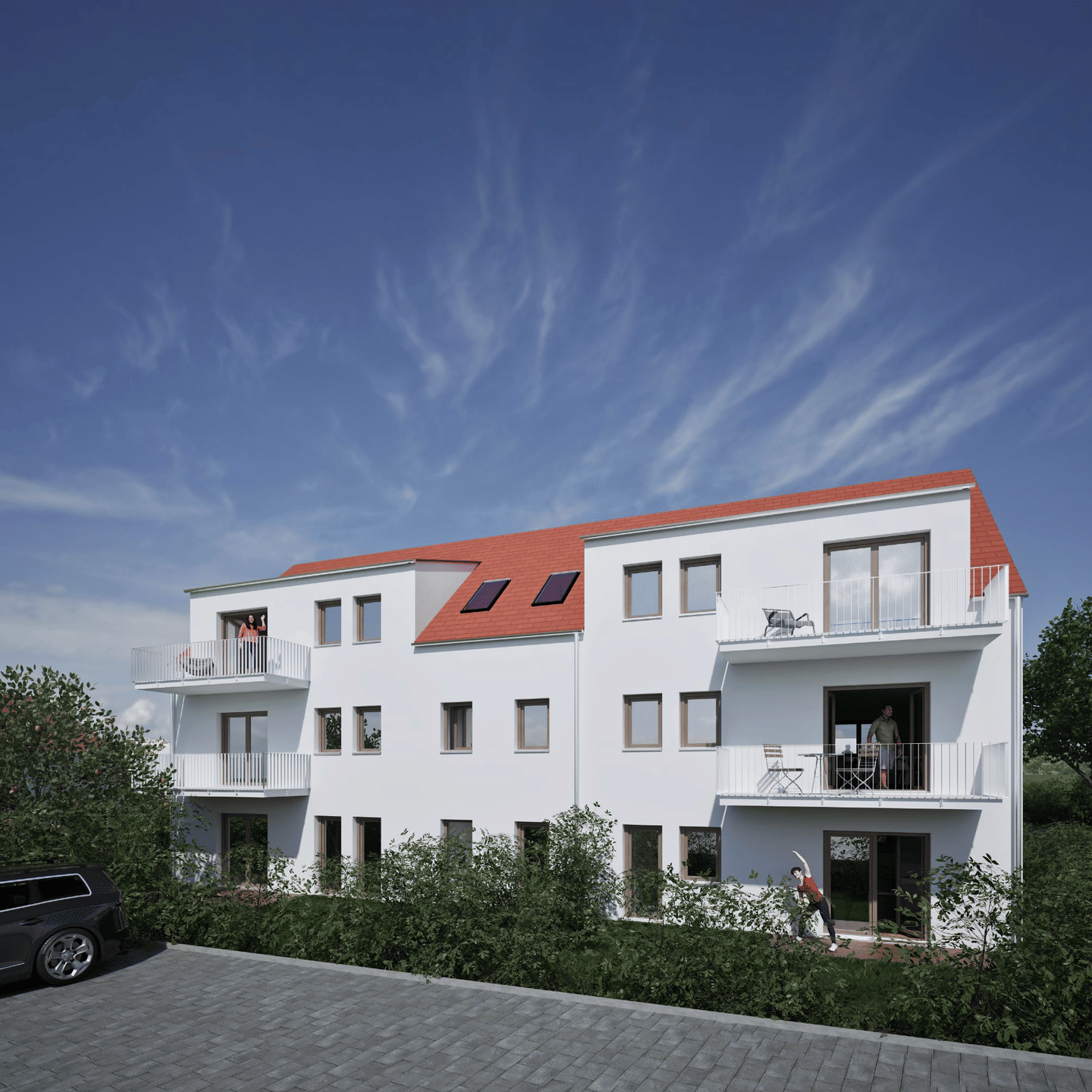 Immobilie in Parsberg - Neubau Dachgeschosswohnung mit Westbalkon - Bild 0