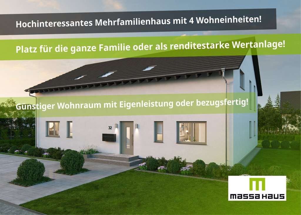 Immobilie in Ulrichstein - 🏗️🏡 Neubau Mehrparteienhaus mit 4 WE 🚧 Platz für die ganze Familie oder lukratives Anlageobjekt! - Bild 0