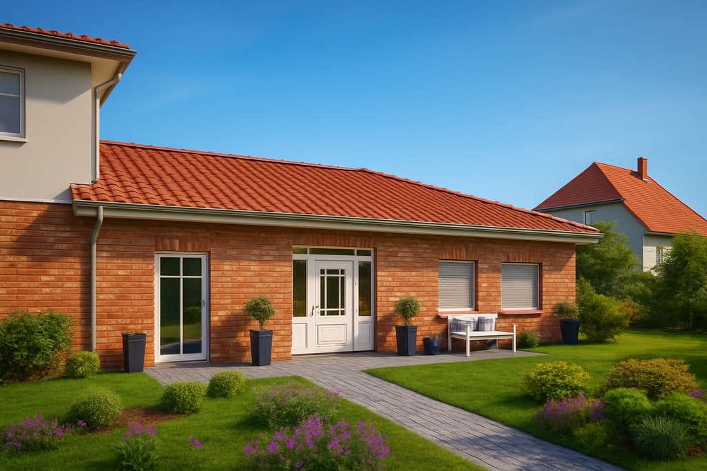 Immobilie in Stöckse - Modernes Wohngefühl auf einer Ebene–Traum-Bungalow mit Weinbereich & Terrassenparadies! - Bild 1