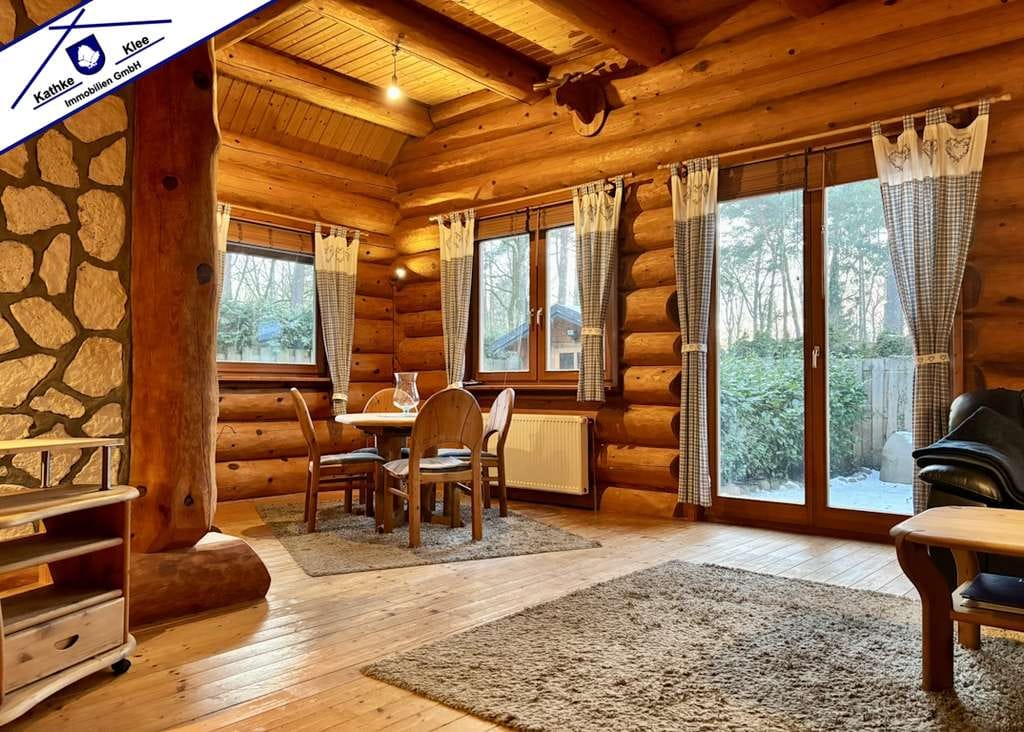 Immobilie in Ottersberg - Ein Zuhause mit Urlaubsgefühl: Kanadisches Naturstammhaus auf idyllischem Pachtgrundstück - Bild 4