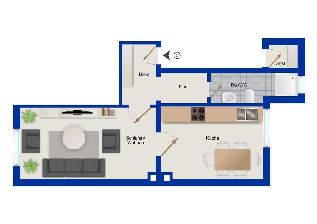 Immobilie in Lüdenscheid - Solides Immobilieninvestment: Wohnungspaket mit Entwicklungspotenzial in Lüdenscheid Buckesfeld - Bild 5