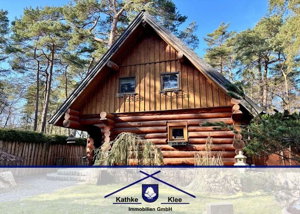 Immobilie in Ottersberg - Ein Zuhause mit Urlaubsgefühl: Kanadisches Naturstammhaus auf idyllischem Pachtgrundstück - Bild 0