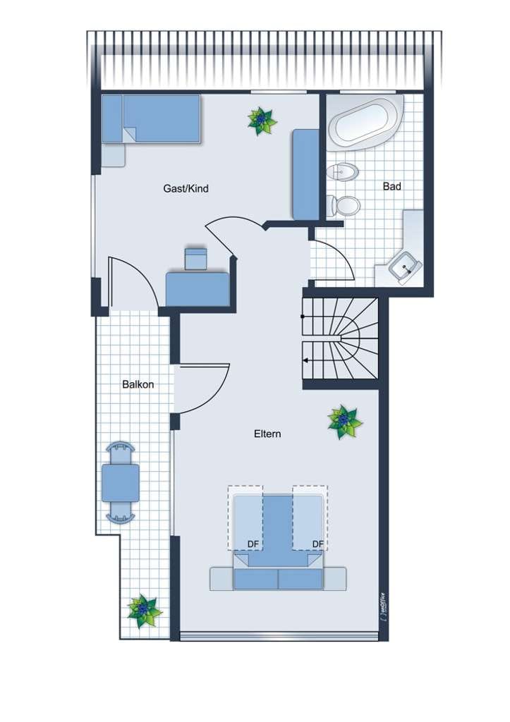 Immobilie in Aschau im Chiemgau - Lichtdurchflutete 3-Zimmer-Maisonettewohnung mit herrlichem Berg- und Schlossblick in Aschau im Chie - Bild 2