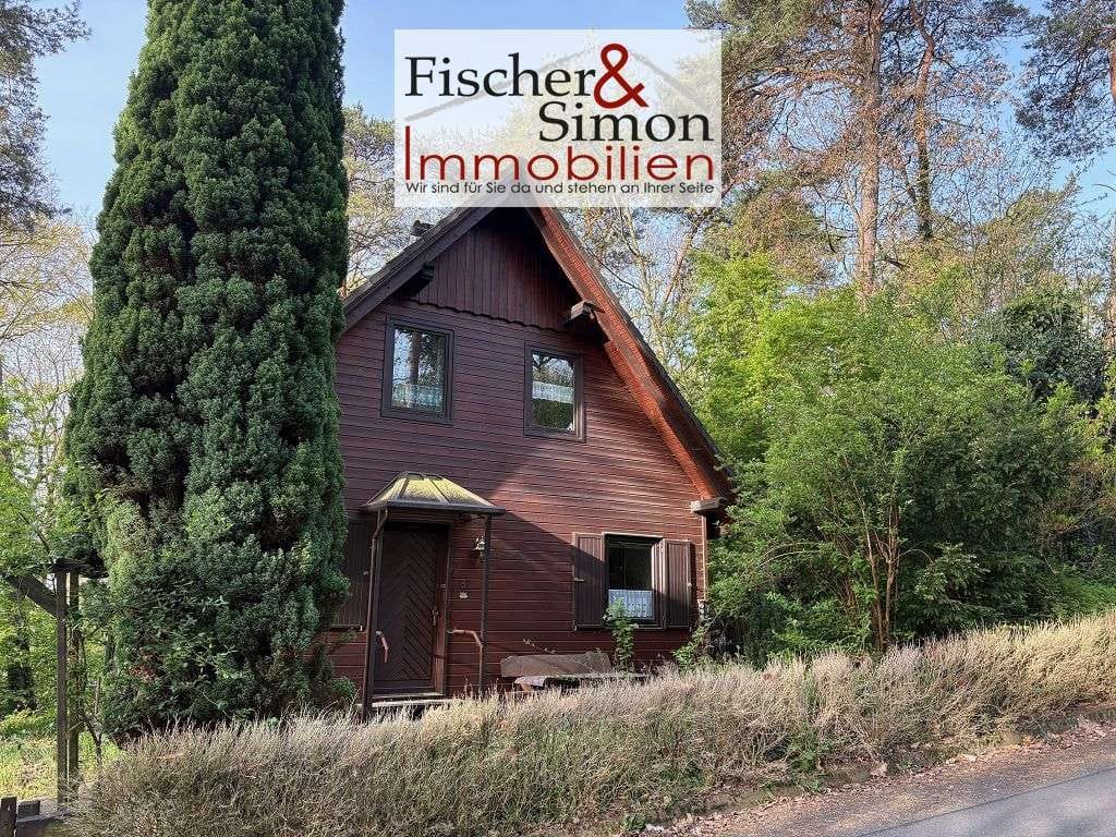 Immobilie in Steyerberg - Steyerberg- charmantes Holzhaus mit massivem Vollkeller in naturnaher, ruhiger Hanglage - Bild 0