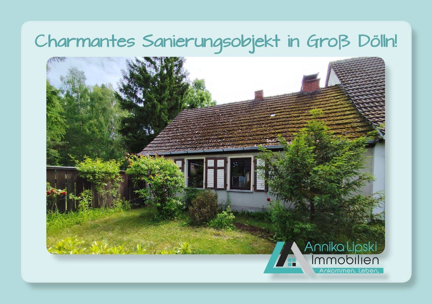 Immobilie in Templin - Uckermark - Charmantes Sanierungsobjekt in Groß Dölln - Bild 0