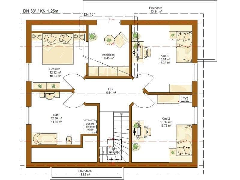 Immobilie in Mickhausen - Alleinstehendes luxuriöses EFH Life158,, bezugsfertig wie abgebildet, zzgl. NK, mit familiengerechter Raumaufteilung und Wintergarten - Bild 2