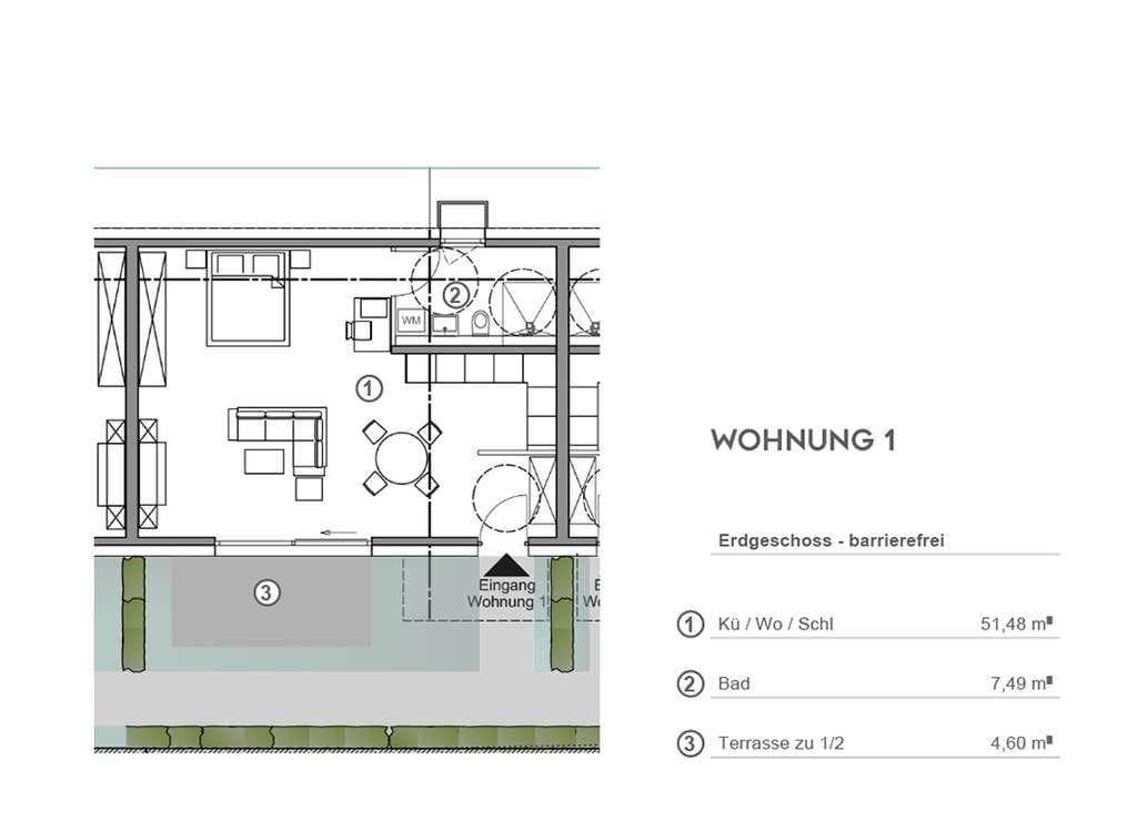 Immobilie in Grafrath - Barrierefreies Loft mit Terrasse + Energieeffizient + nachhaltig + zentrumsnah - Bild 2