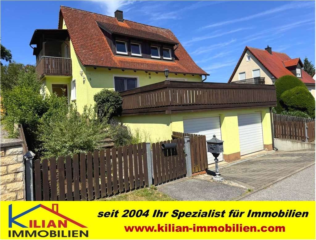 Immobilie in Abenberg - KILIAN IMMOBILIEN! EFH MIT 2 WOHNUNGEN MIT 146 M² WFL IN ABENBERG! KELLER * EBK * 3 GARAGEN - Bild 0