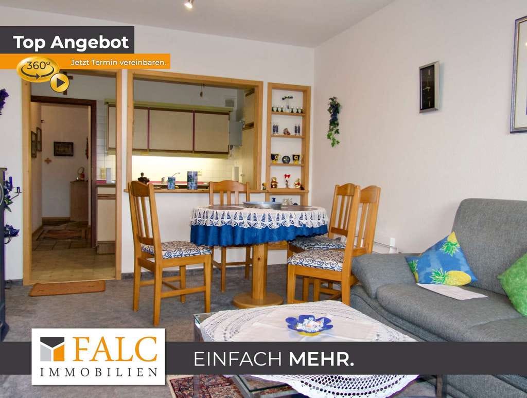 Immobilie in Riedenburg - Einfach Mehr: Gepflegte Nichtraucher-2-Zimmer-Wohnung, möbiliert, Aufzug, Süd-Loggia-Balkon. TG. - Bild 0