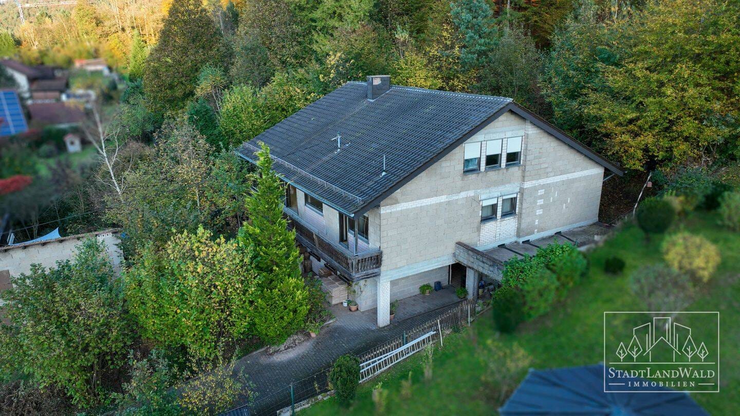 Immobilie in Schönau (Pfalz) - Ihr Projekt zum Vollenden: Einfamilienhaus zum Fertigstellen in direkter Waldrandlage mit Potenzial - Bild 1