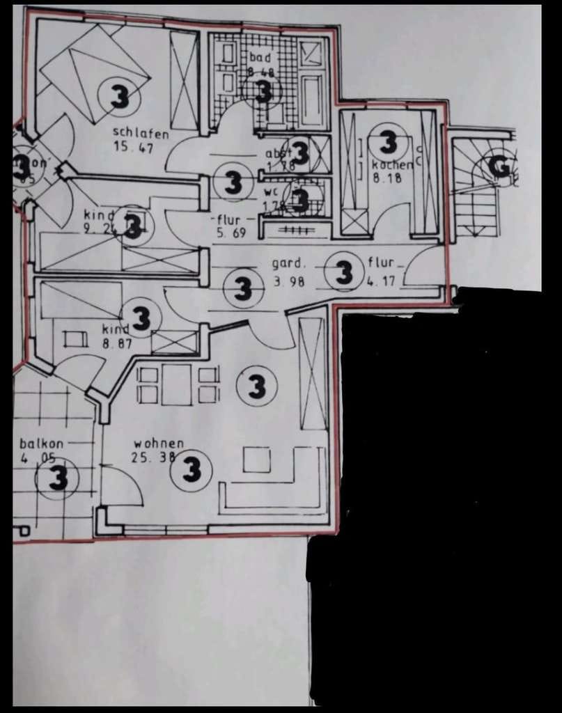 Immobilie in Obermichelbach - Helle 4-Zimmer Wohnung mit 2 Balkonen in ruhiger Lage - Bild 1