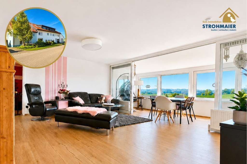 Immobilie in Bartholomä - Exklusive Maisonettewohnung mit Wintergarten, Garten und Blick ins Grüne - Bild 0