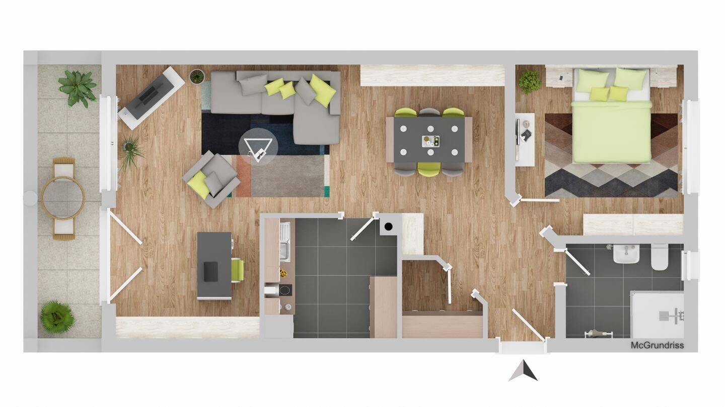 Immobilie in Rohrbach - Südbalkon, komplett saniert, Provisionsfrei - Bild 1