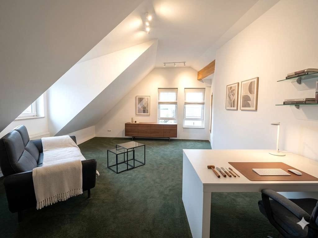 Immobilie in Doberschau-Gaußig - Dobruša-Huska - Modernisierte Dachgeschosswohnung mit Balkon nahe Bautzen - Bild 1
