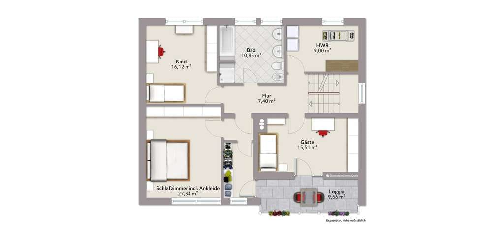 Immobilie in Wiedergeltingen - Gepflegtes Einfamilienhaus mit Gewerbe in Wiedergeltingen - Bild 2
