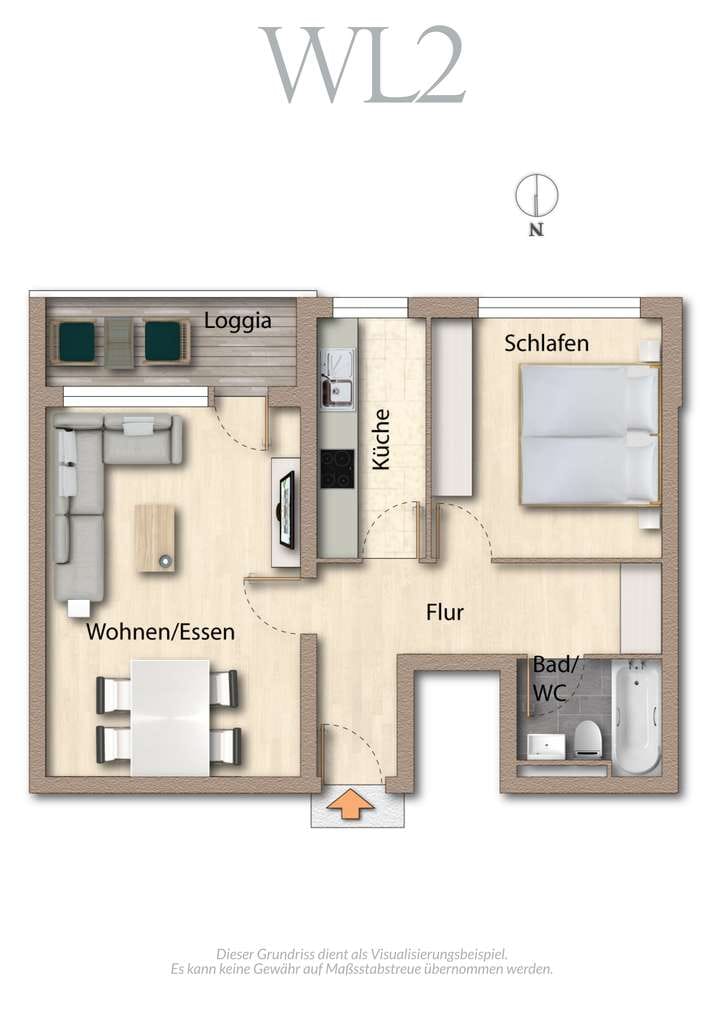 Immobilie in Oberschleißheim - **PROVISIONSFREI** Vermietete 2-ZKB inkl. Südloggia, Fernwärme, moderner Aufzug, etc - Bild 0