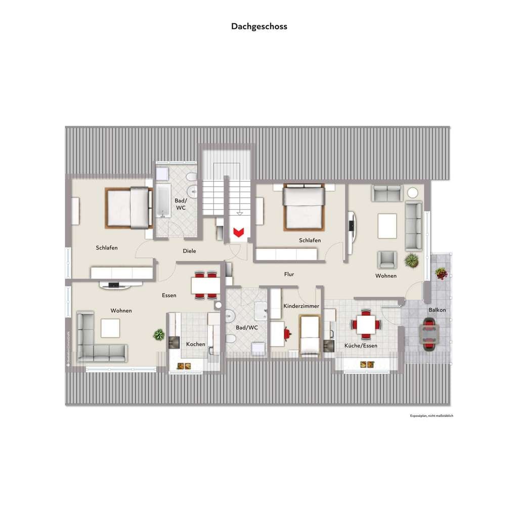 Immobilie in Bürgstadt - Kapitalanlage in Bürgstadt Schöne vermietete Dachgeschosswohnung mit Balkon - Bild 4